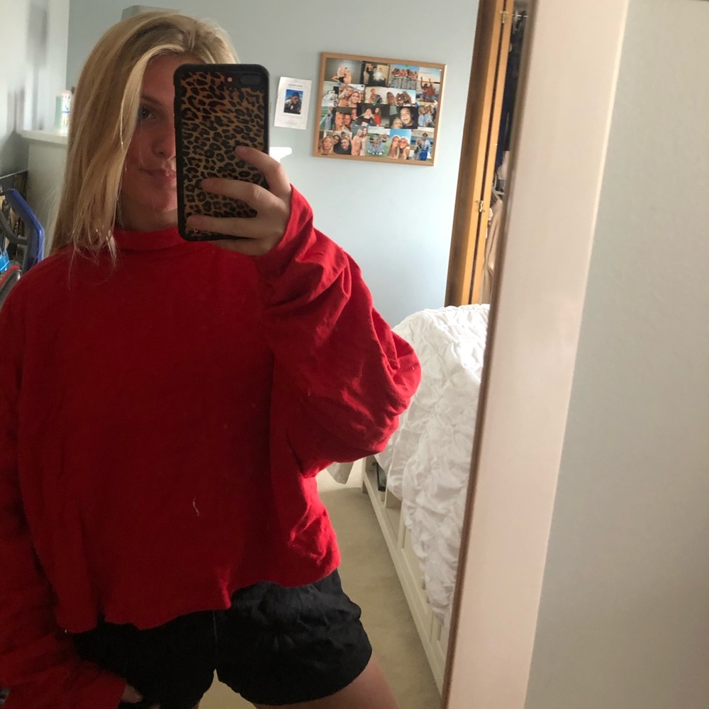 urban outfitters red turtle neck